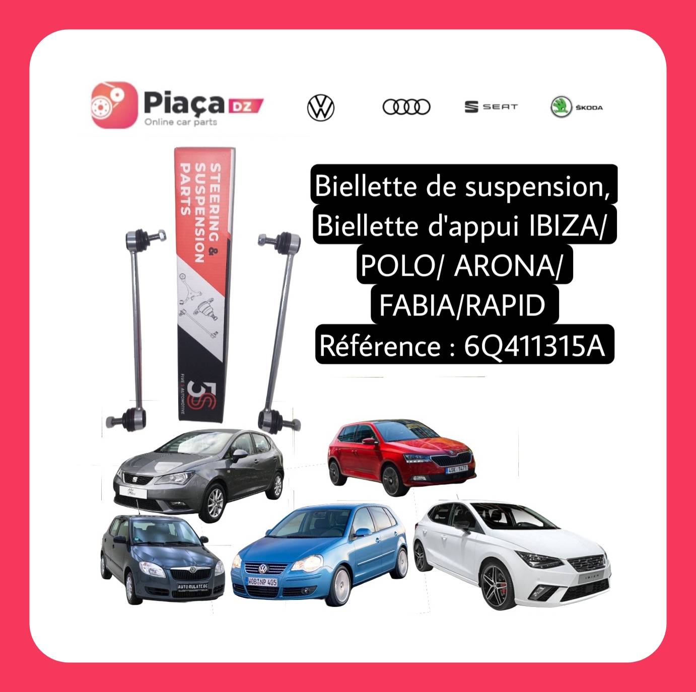 Biellettes de suspension, Biellette d'appui