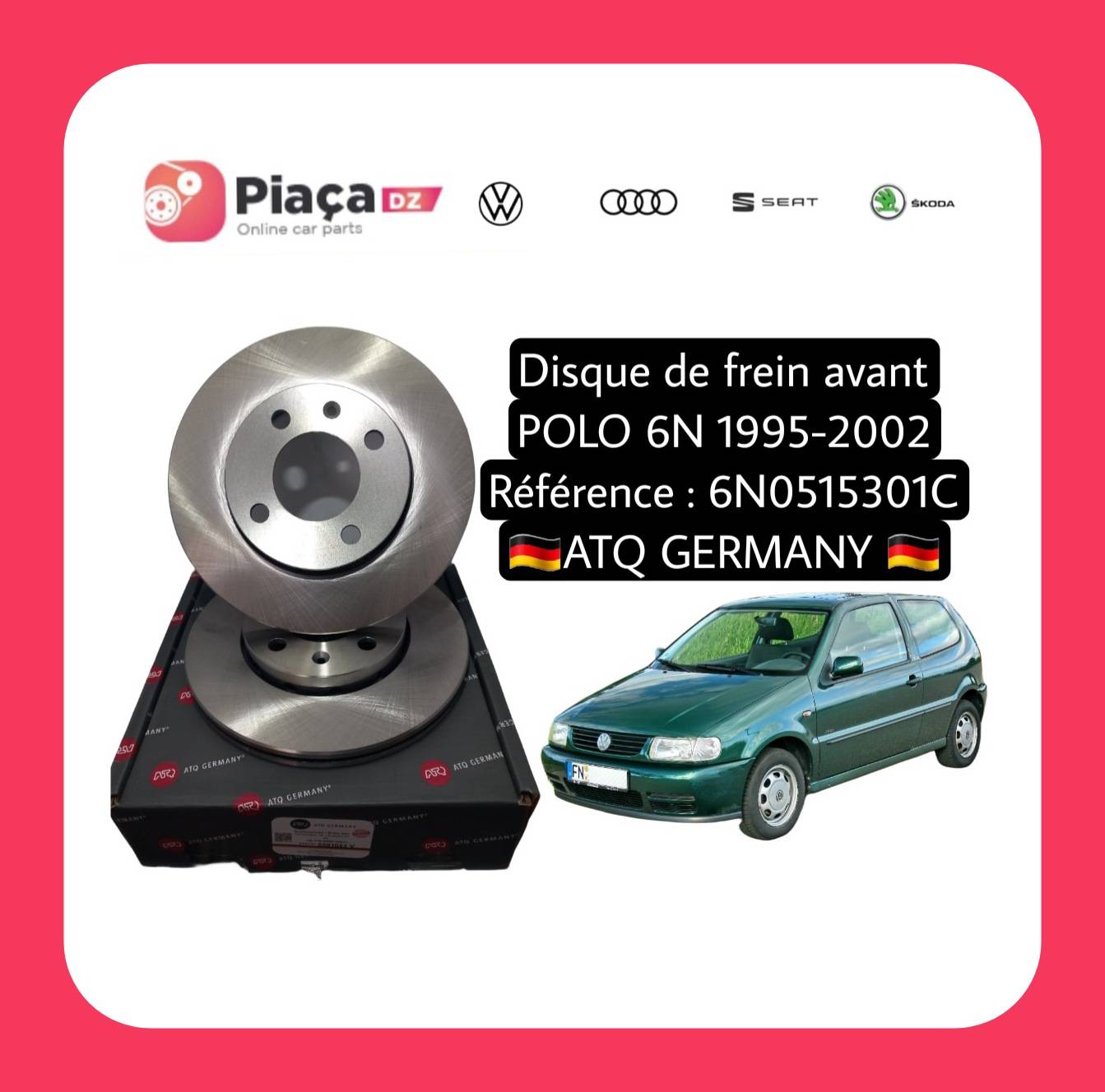 disque de frein polo anée (1994-2002)