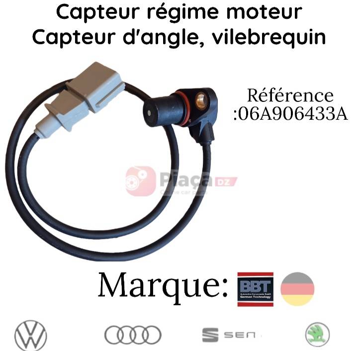 Capteur régime moteur/ capteur d'angle, vilebrequin 