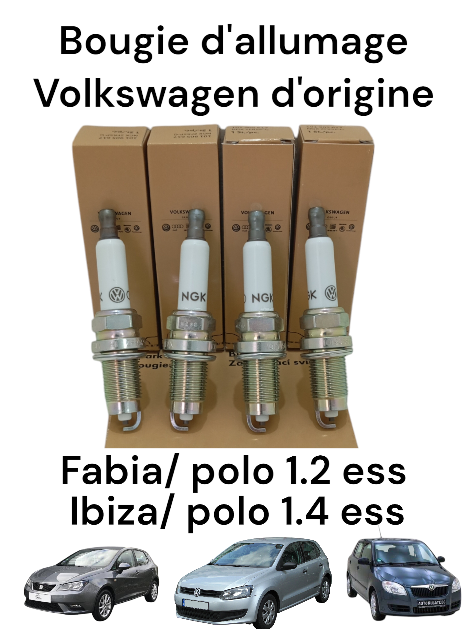 Bougies d'allumage d'origine Ibiza polo Fabia 