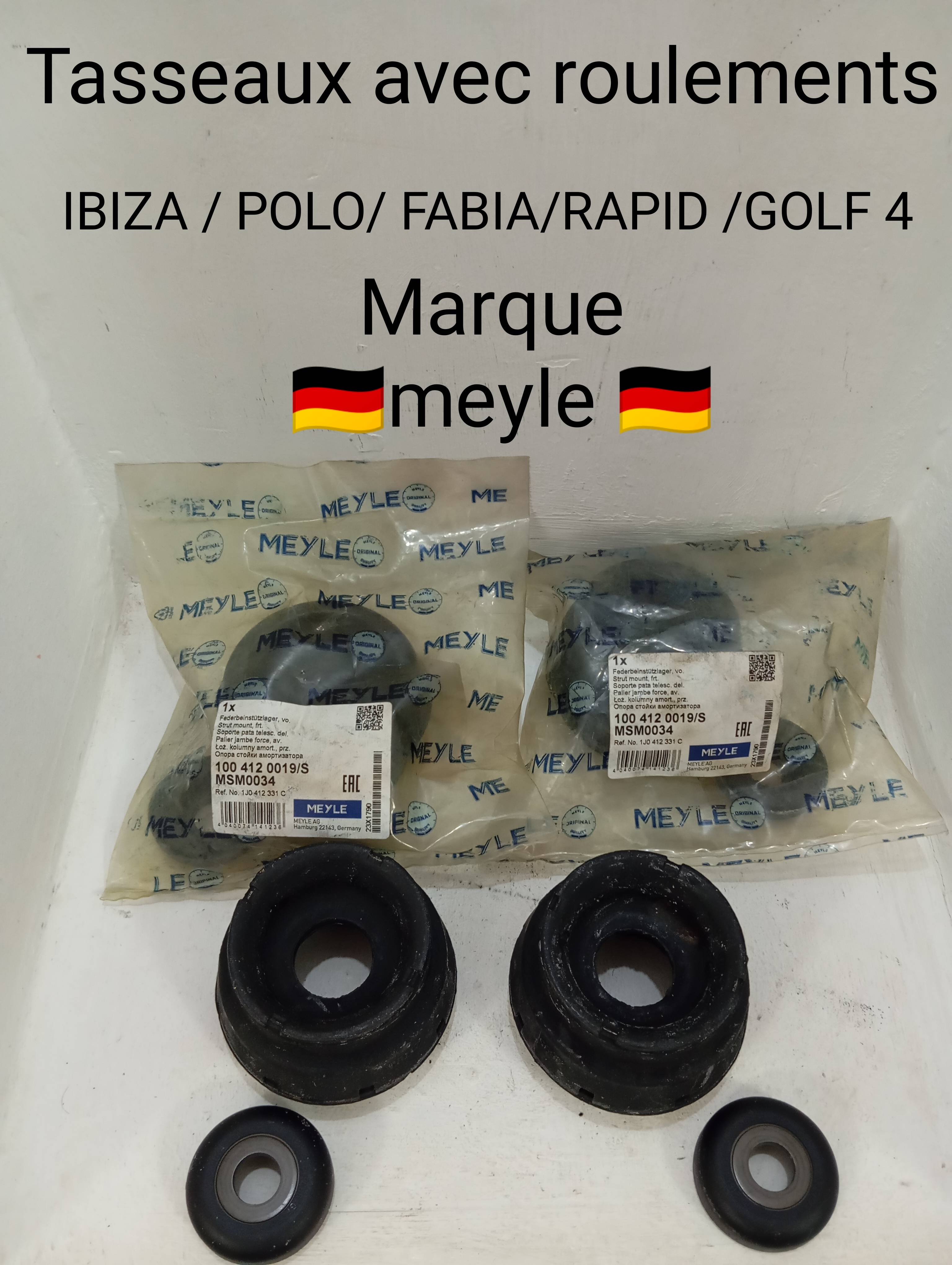 Tasseaux Ibiza polo Fabia rapid 