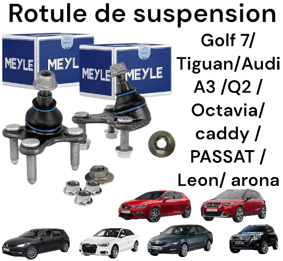 Rotule de suspension Golf 7 /gol6 / golf5 / passat / tiguan / leon / octavia / caddy / audi A3 / ibiza 1.6mpi / arona