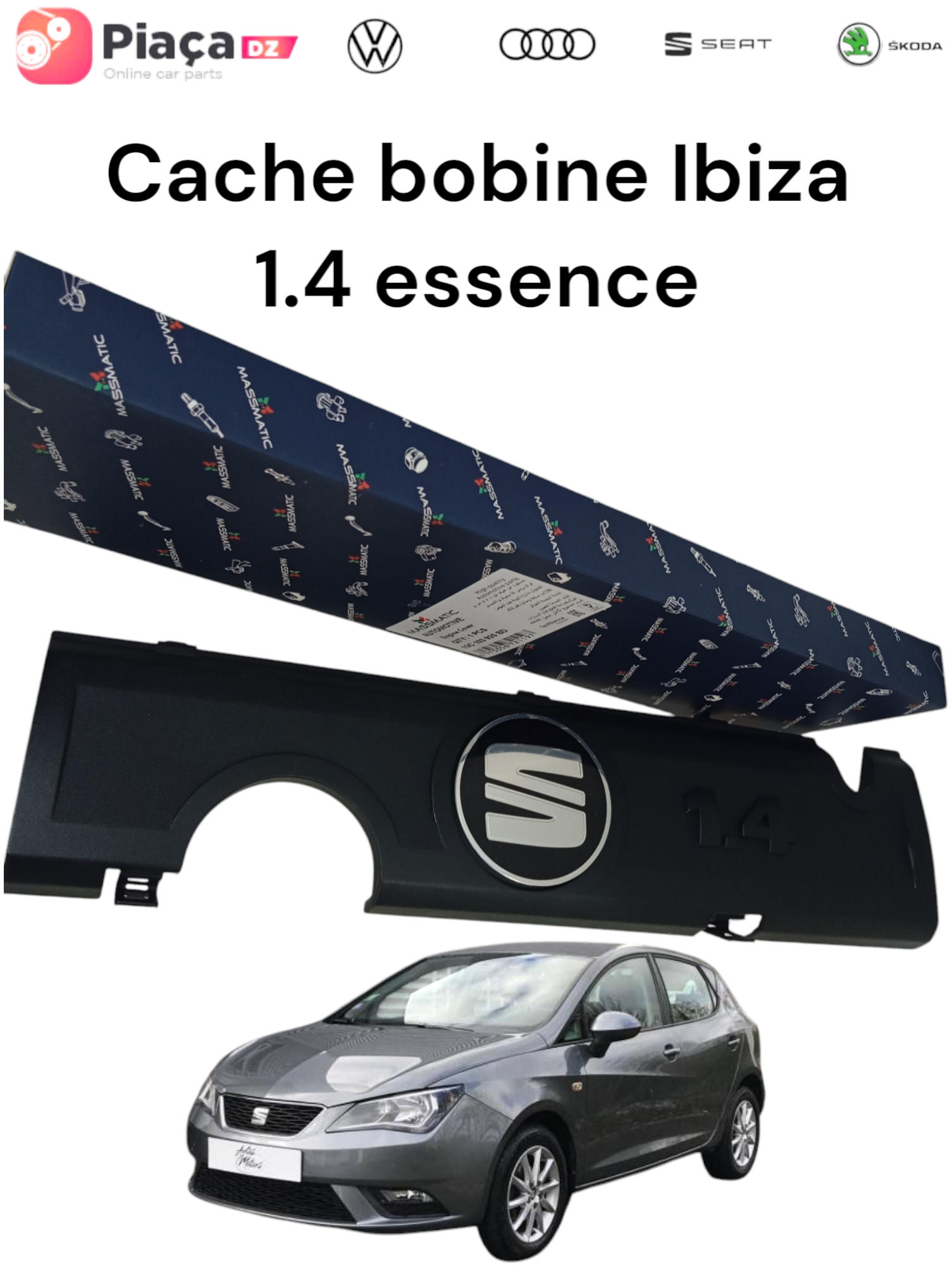 Cache bobine IBIZA 1.4 essence 